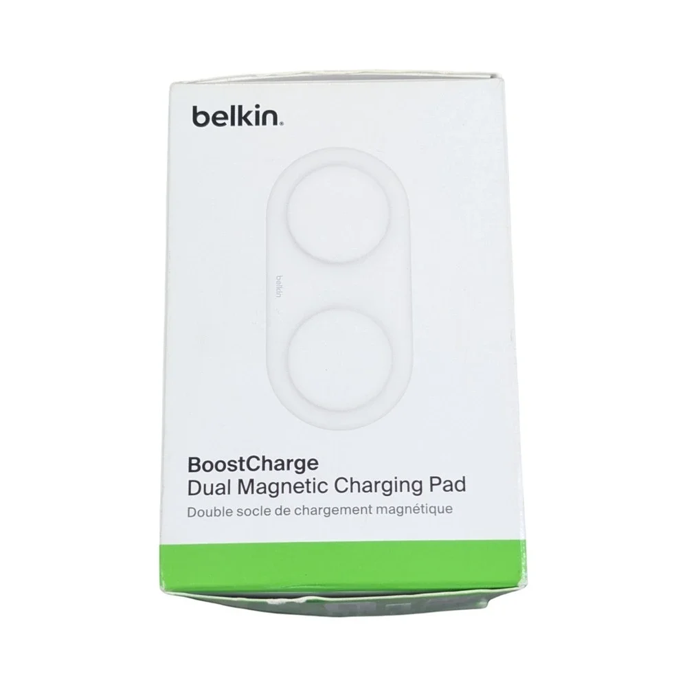 Nn9O Belkin 15W Dual Qi2 Dual Wireless Magnetic Charging‎ Pads iPhone / Aripods